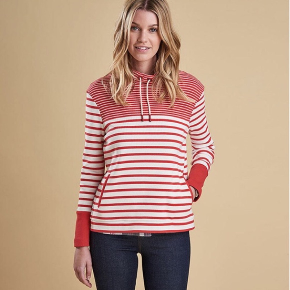 BARBOUR Rief funnel neck sweater size 4